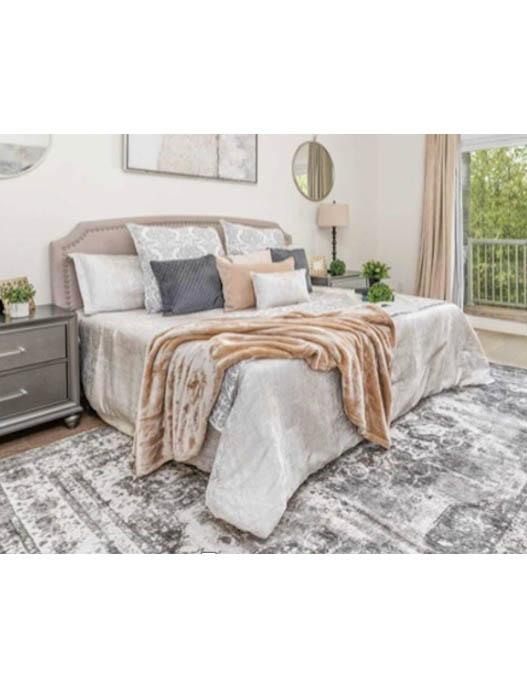 Donna Beige King HeadboardChantel for StagingRentals.ca